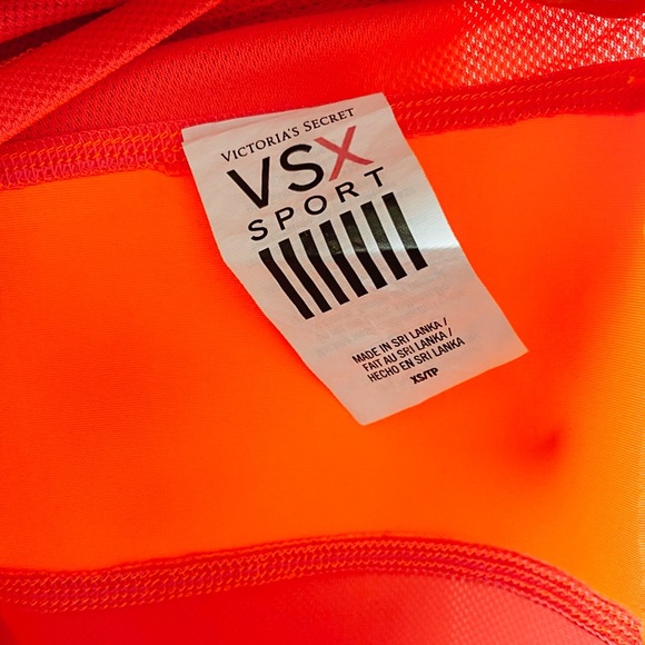 Victoria’s Secret Sport Bright Orange & Pink Workout Tank Top Size XS - Picture 3 of 3